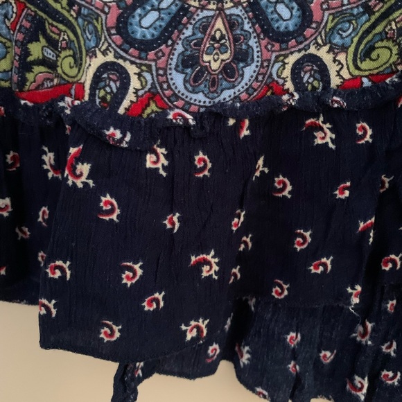 Biła sleeveless Boho tank top with tassels   Size XL - Picture 6 of 12